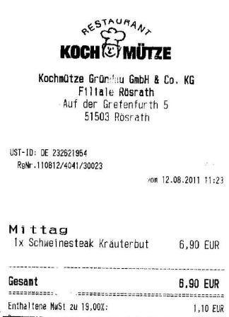 pmal Hffner Kochmtze Restaurant